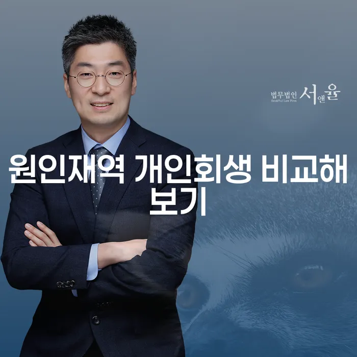 원인재역 개인회생 비교해보기