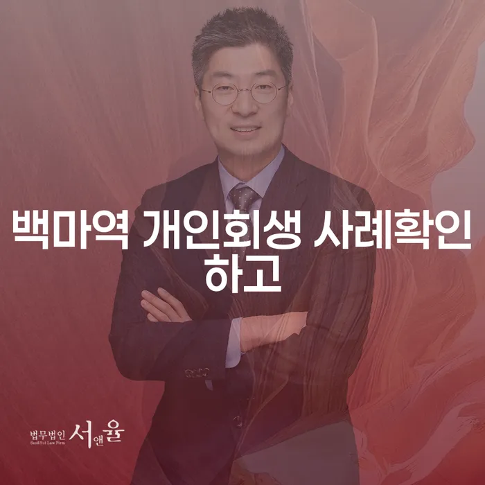 백마역 개인회생 사례확인하고