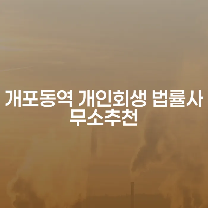 개포동역 개인회생 법률사무소추천