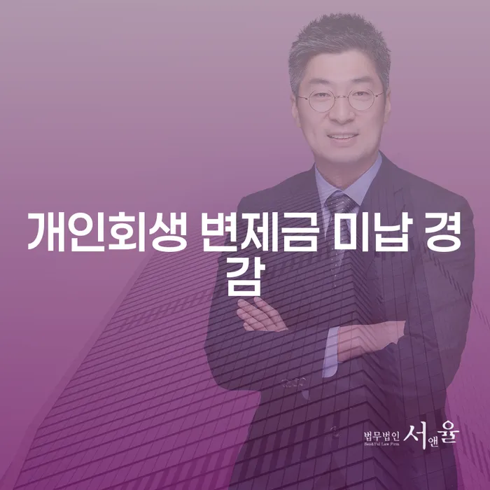 개인회생 변제금 미납 경감, 어떻게 해결할 수 있을까요?