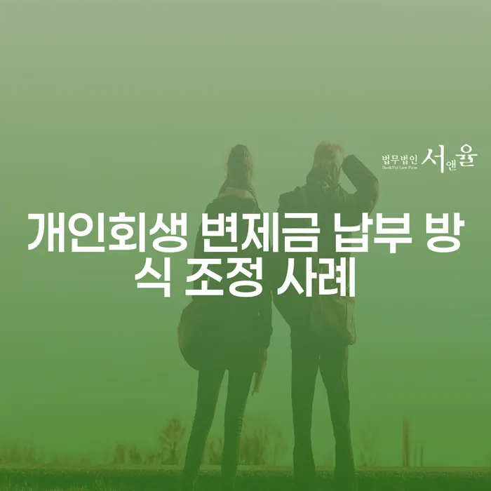 개인회생 변제금 납부 방식 조정 사례는 어떻게 이루어질까요?