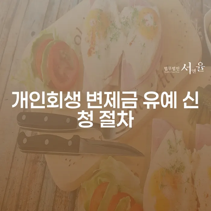 개인회생 변제금 유예 신청 절차는 어떻게 진행될까요?