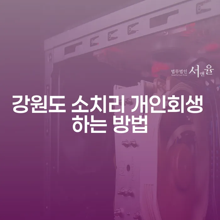 강원도 소치리 개인회생 하는 방법에 대해 알고 싶으신가요?